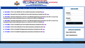 What Exams.mictech.ac.in website looked like in 2022 (2 years ago)