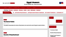 What Egypt-museum.com website looked like in 2022 (2 years ago)