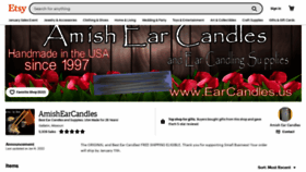 What Earcandlelady.com website looked like in 2022 (2 years ago)