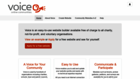 What E-voice.org.uk website looked like in 2022 (2 years ago)