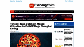 What Exchangewire.com website looked like in 2022 (2 years ago)