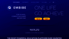 What Embibe.com website looked like in 2022 (2 years ago)