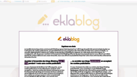 What Eklablog.com website looked like in 2022 (2 years ago)