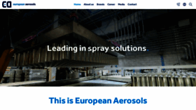 What European-aerosols.com website looked like in 2022 (2 years ago)