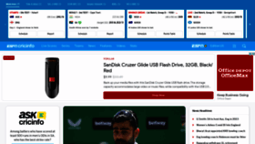 What Espncricinfo.com website looked like in 2022 (2 years ago)