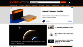 What Extremetech.com website looked like in 2022 (2 years ago)