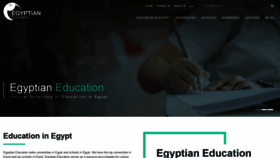 What Egyptianeducation.com website looked like in 2022 (2 years ago)