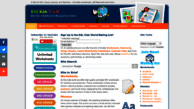What Eslkidsworld.com website looked like in 2022 (2 years ago)