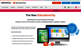 What Educationcity.com website looked like in 2022 (2 years ago)