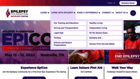 What Epilepsy.com website looked like in 2022 (2 years ago)