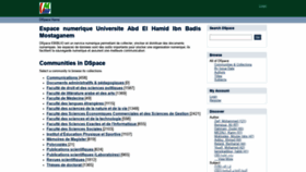 What E-biblio.univ-mosta.dz website looked like in 2022 (2 years ago)