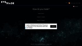 What Evetrade.space website looked like in 2022 (2 years ago)