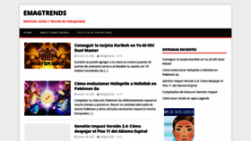 What Emagtrends.com website looked like in 2022 (2 years ago)