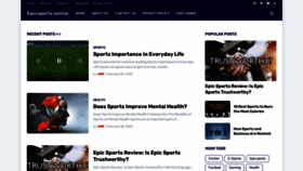 What Epicsports.online website looked like in 2022 (2 years ago)