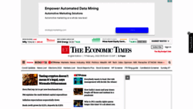 What Economictimes.com website looked like in 2022 (2 years ago)