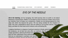 What Eyeoftheneedle.net website looked like in 2022 (2 years ago)