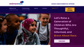 What Embracerace.org website looked like in 2022 (2 years ago)
