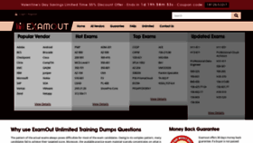 What Examout.co website looked like in 2022 (2 years ago)