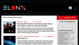 What Elonx.cz website looked like in 2022 (2 years ago)