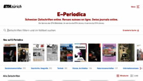What E-periodica.ch website looked like in 2022 (2 years ago)