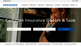 What Einsurance.com website looked like in 2022 (2 years ago)