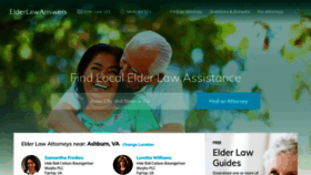 What Elderlawanswers.com website looked like in 2022 (2 years ago)