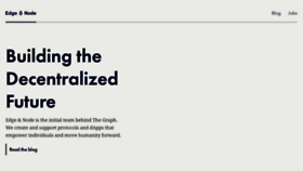 What Edgeandnode.com website looked like in 2022 (3 years ago)