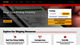 What Estes-express.com website looked like in 2022 (3 years ago)