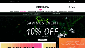 What Ericdress.com website looked like in 2022 (2 years ago)