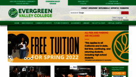 What Evc.edu website looked like in 2022 (2 years ago)