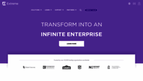 What Extremenetworks.com website looked like in 2022 (2 years ago)