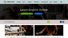 What English4today.com website looked like in 2022 (2 years ago)