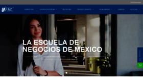What Ebc.mx website looked like in 2022 (3 years ago)
