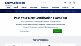 What Examcollection.com website looked like in 2022 (2 years ago)