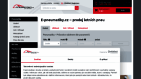What E-pneumatiky.cz website looked like in 2022 (2 years ago)