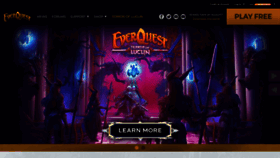 What Everquest.com website looked like in 2022 (2 years ago)
