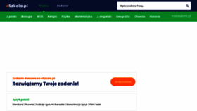 What Eszkola.pl website looked like in 2022 (2 years ago)