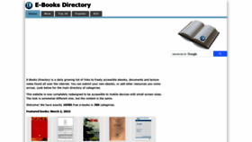 What E-booksdirectory.com website looked like in 2022 (2 years ago)