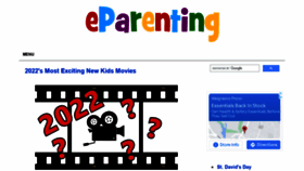 What Eparenting.co.uk website looked like in 2022 (2 years ago)