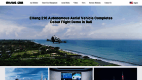 What Ehang.com website looked like in 2022 (3 years ago)