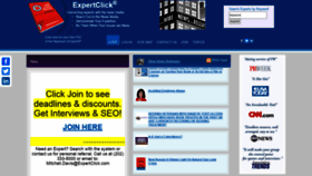 What Expertclick.com website looked like in 2022 (2 years ago)