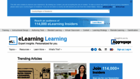 What Elearninglearning.com website looked like in 2022 (2 years ago)