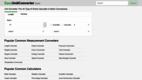 What Easyunitconverter.com website looked like in 2022 (3 years ago)