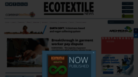 What Ecotextile.com website looked like in 2022 (2 years ago)