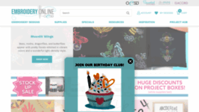 What Embroideryonline.com website looked like in 2022 (2 years ago)