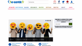 What E-sante.fr website looked like in 2022 (2 years ago)