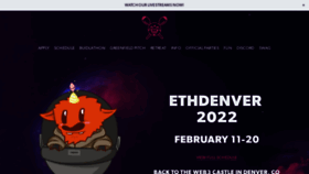 What Ethdenver.com website looked like in 2022 (2 years ago)