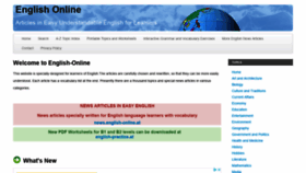 What English-online.at website looked like in 2022 (2 years ago)