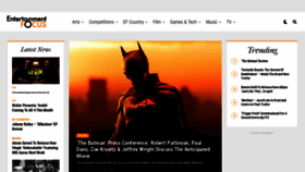 What Entertainment-focus.com website looked like in 2022 (3 years ago)