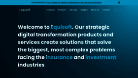 What Equisoft.com website looked like in 2022 (2 years ago)